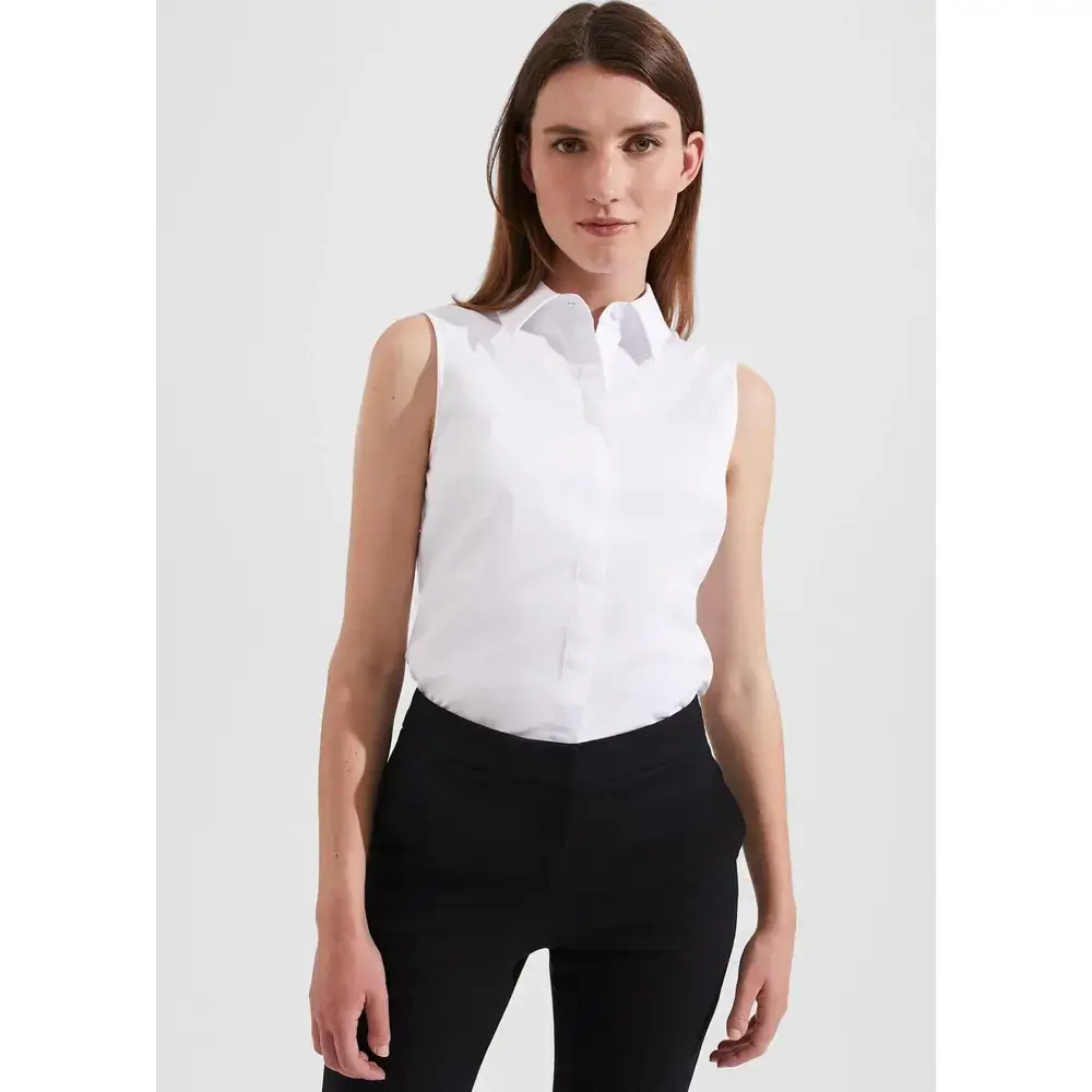 Hobbs London Sleeveless Vic Shirt